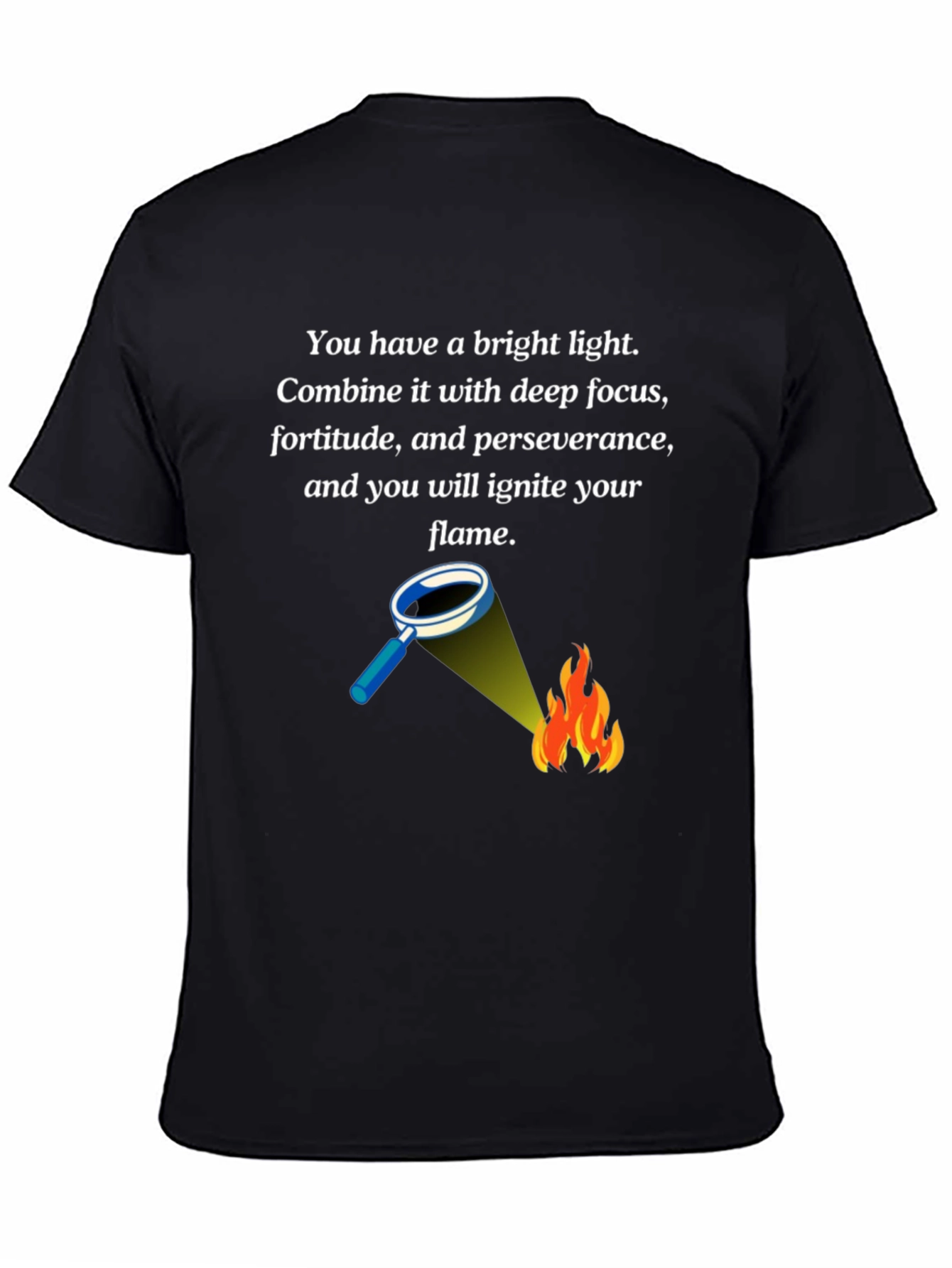 Bright Light Flame T-Shirt - Inspirational Design