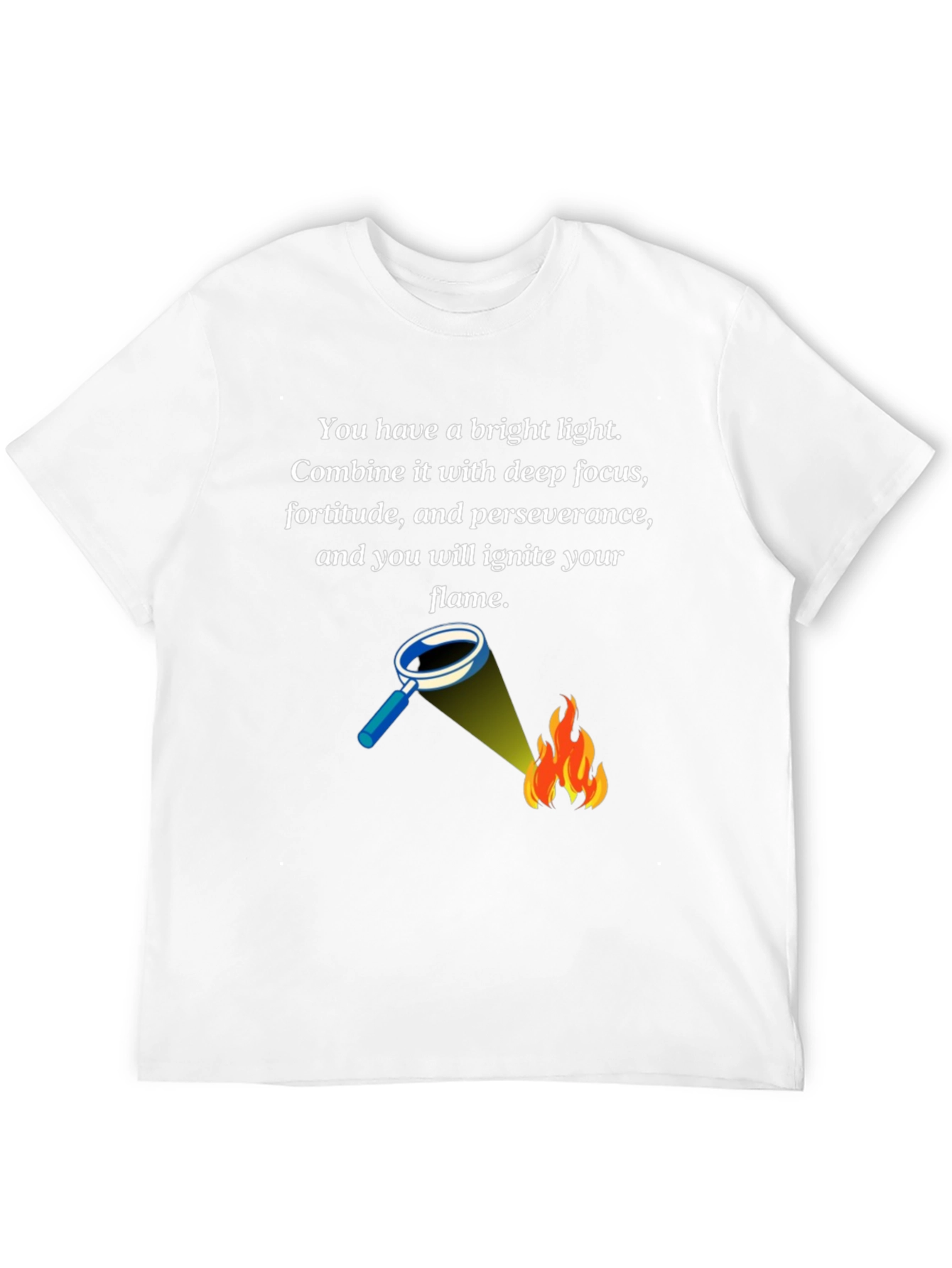 Bright Light Flame T-Shirt - Inspirational Design