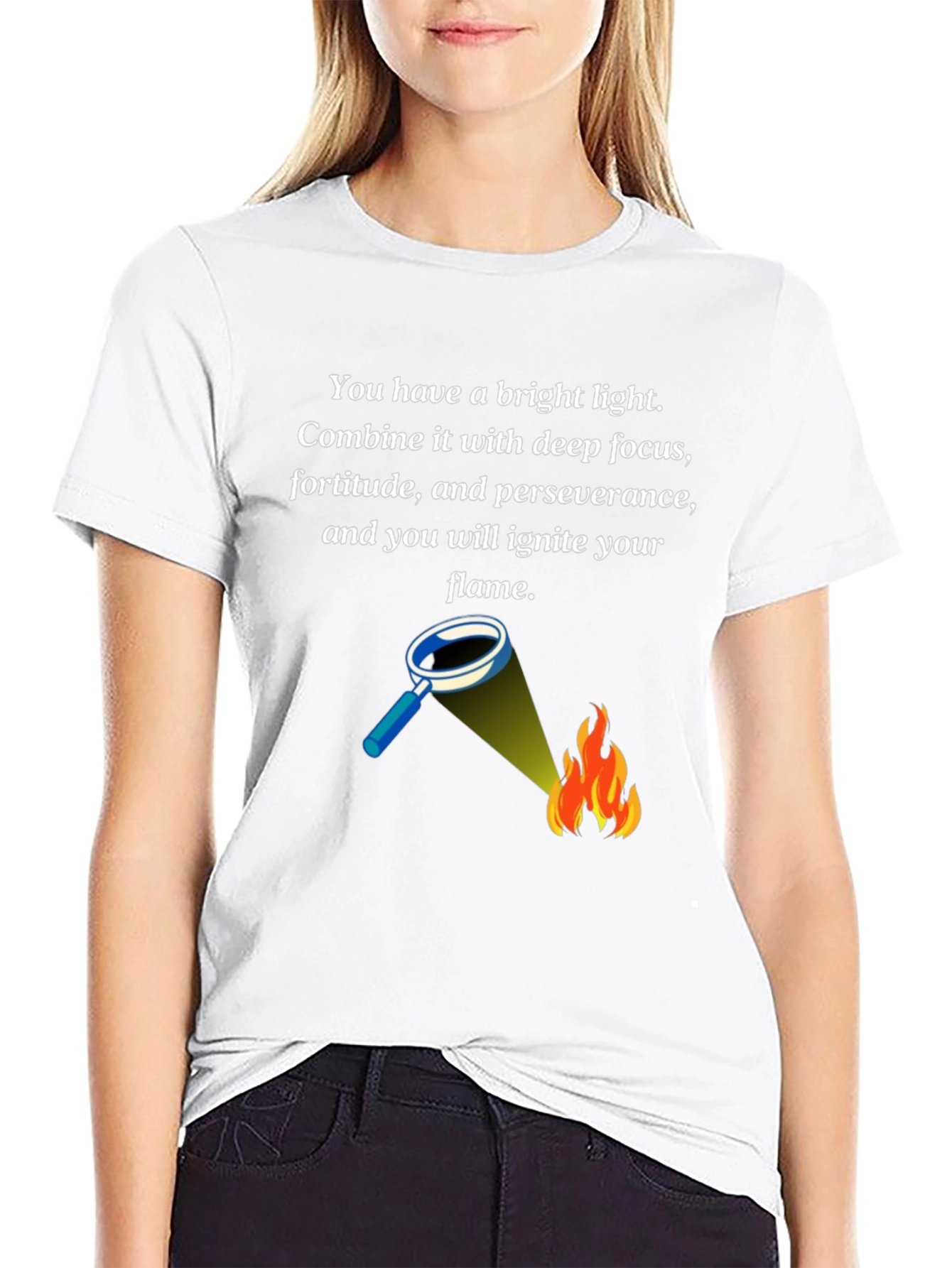 Bright Light Flame T-Shirt - Inspirational Design