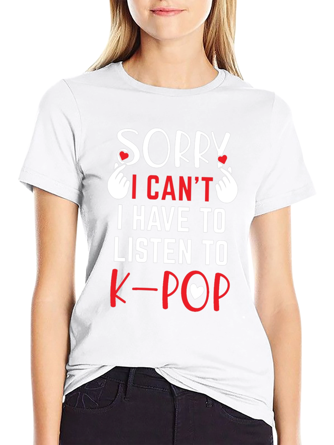 Sorry I Cant K-Pop T-Shirt