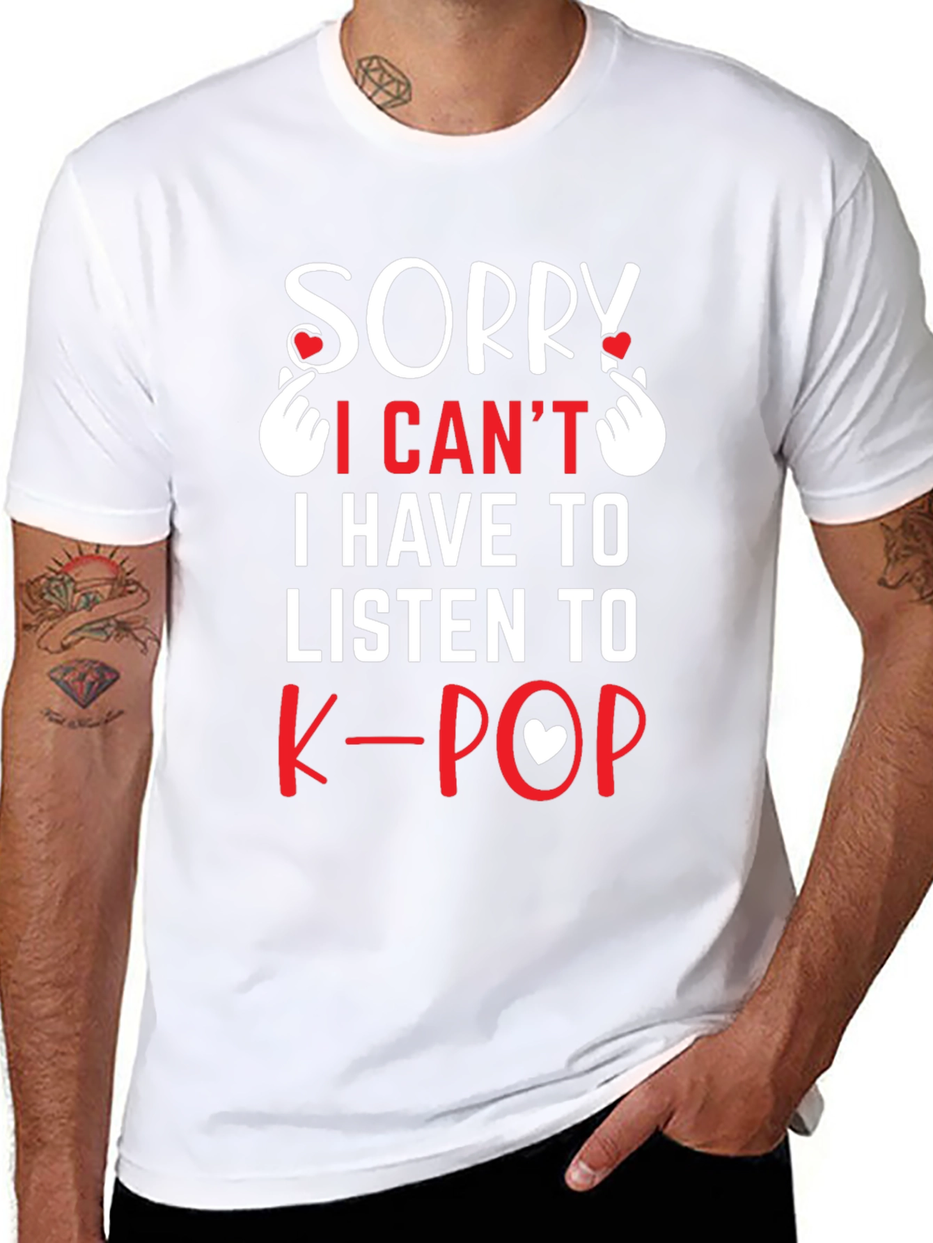 Sorry I Cant K-Pop T-Shirt