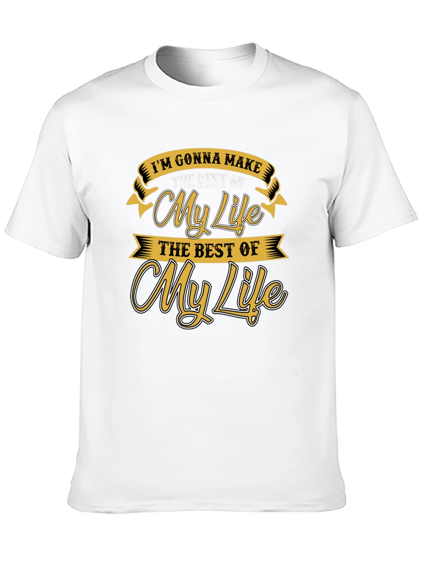 Motivational My Life Graphic Print Tee