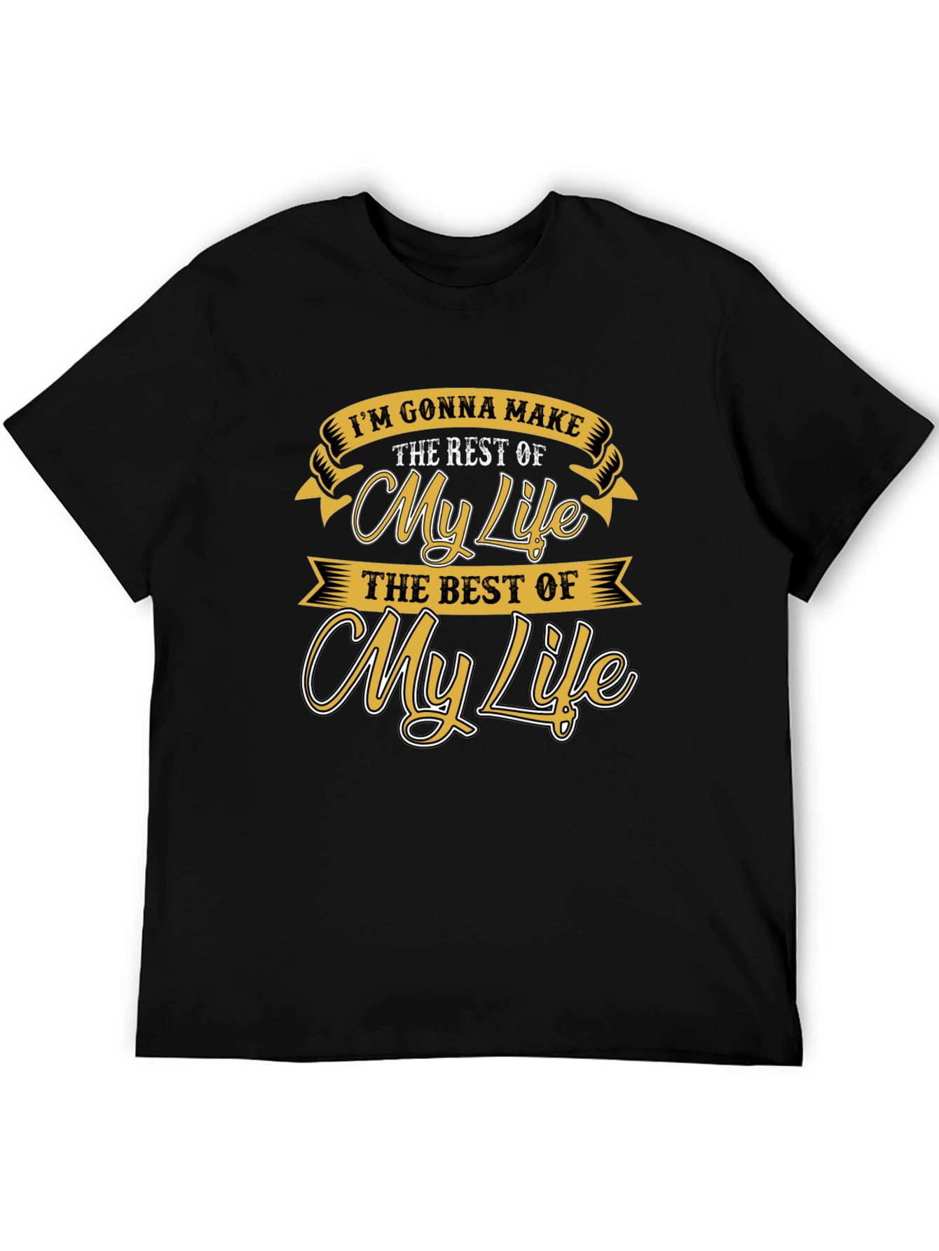 Motivational My Life Graphic Print Tee