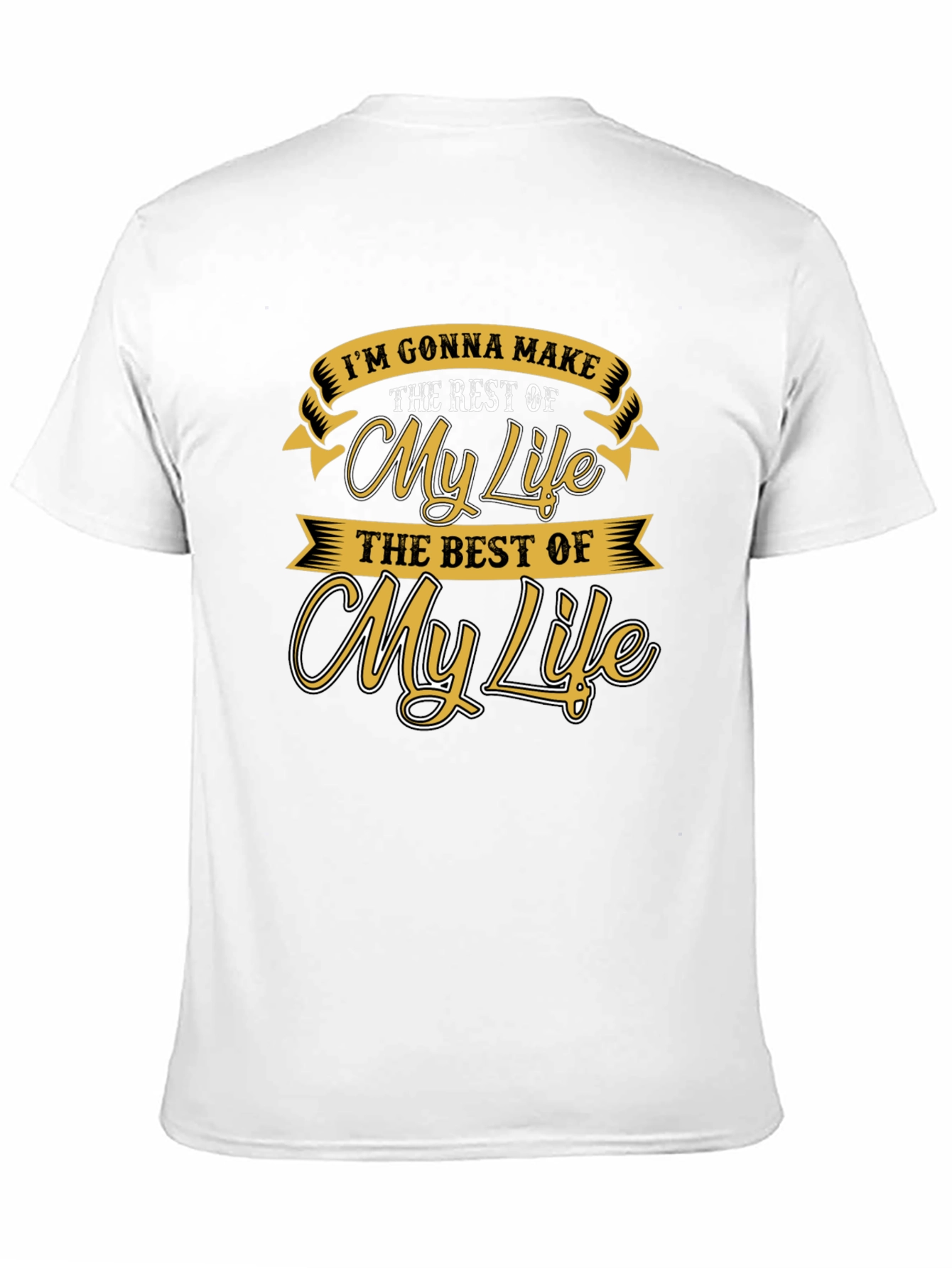 Motivational My Life Graphic Print Tee
