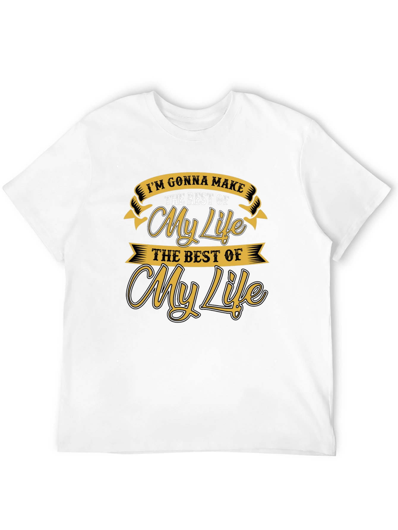 Motivational My Life Graphic Print Tee