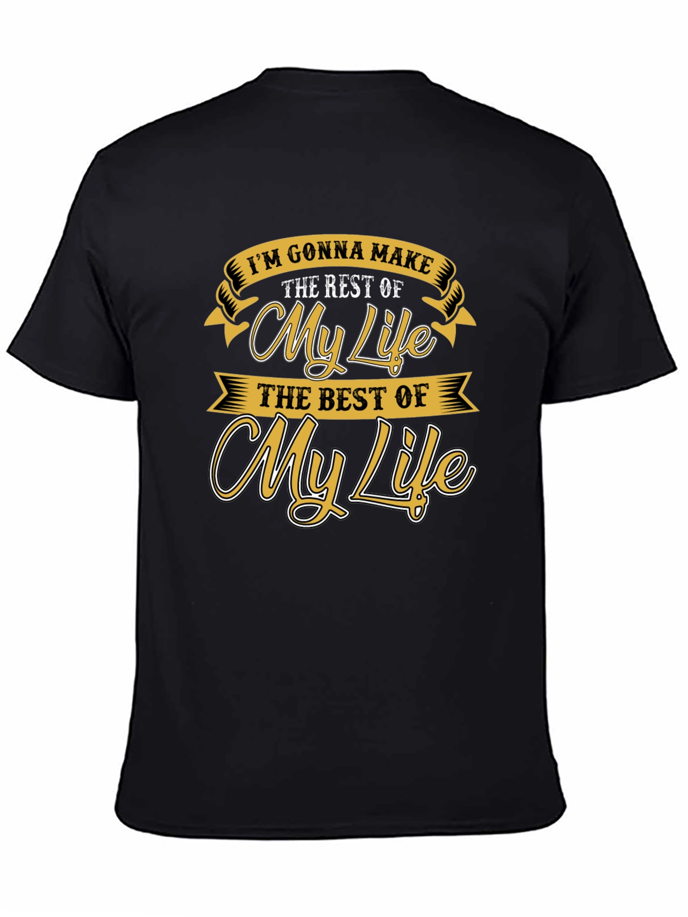 Motivational My Life Graphic Print Tee