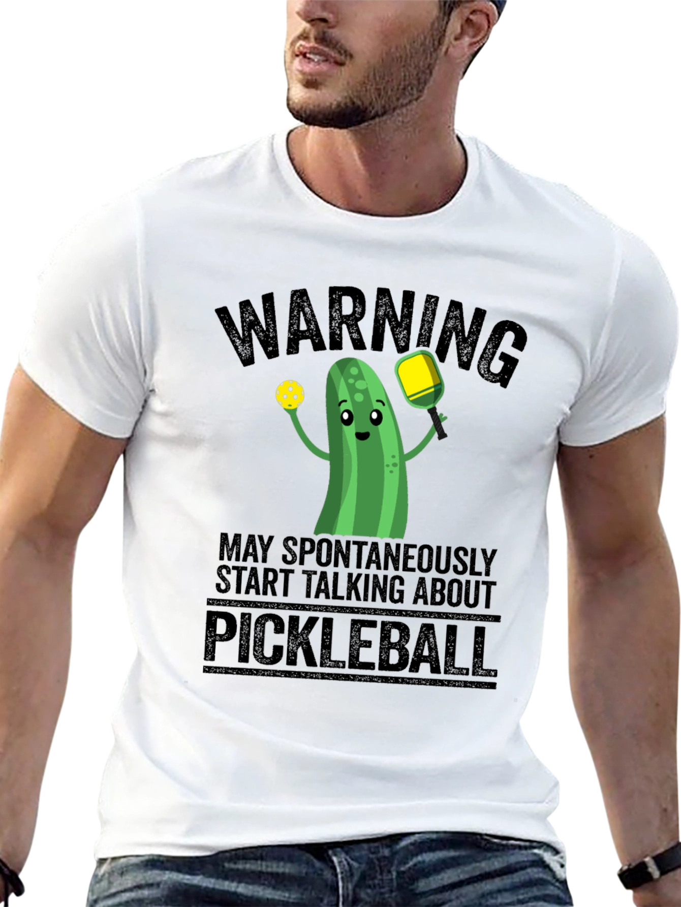 Warning: May Spontaneously Talk Pickleball T-Shirt