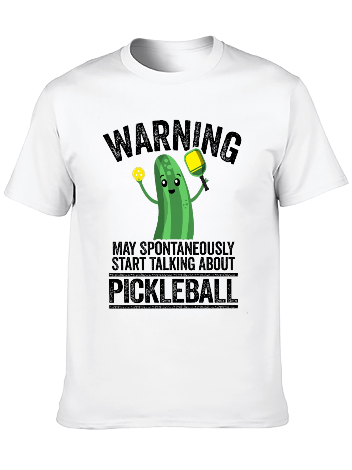 Warning: May Spontaneously Talk Pickleball T-Shirt