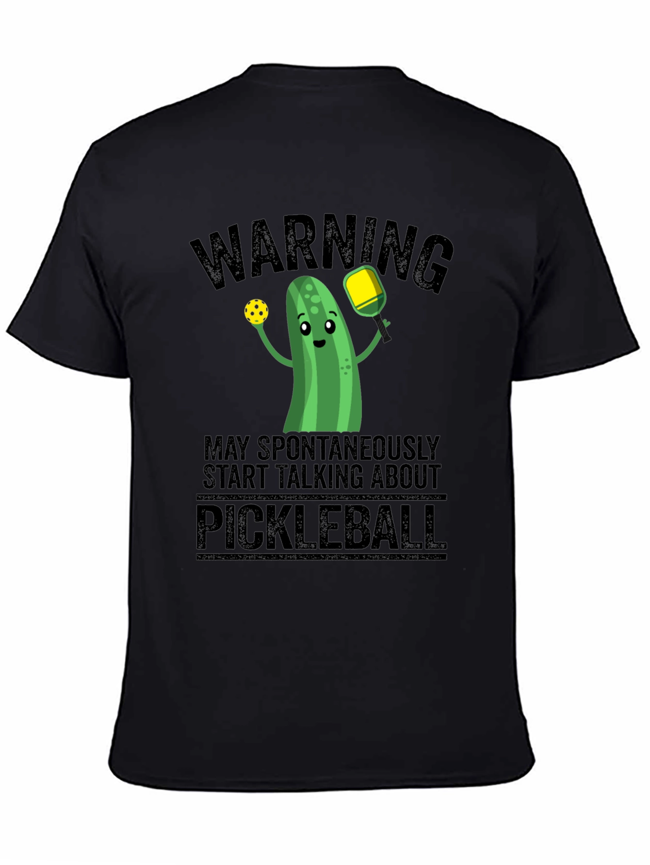 Warning: May Spontaneously Talk Pickleball T-Shirt