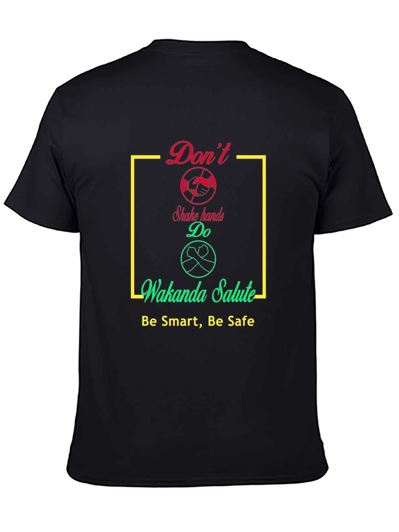 Wakanda Salute Graphic T-Shirt - Stay Safe