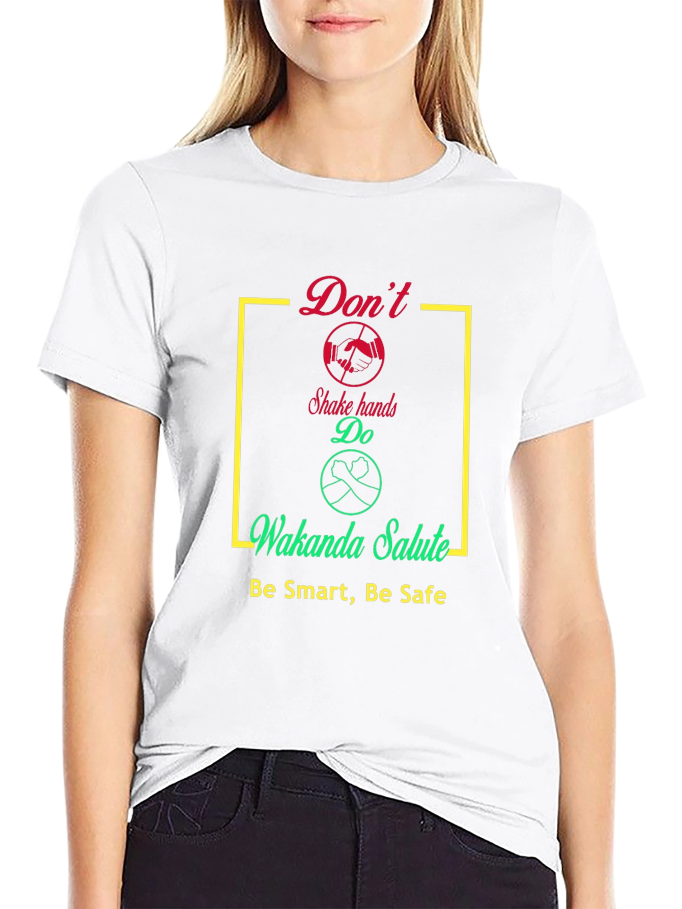 Wakanda Salute Graphic T-Shirt - Stay Safe