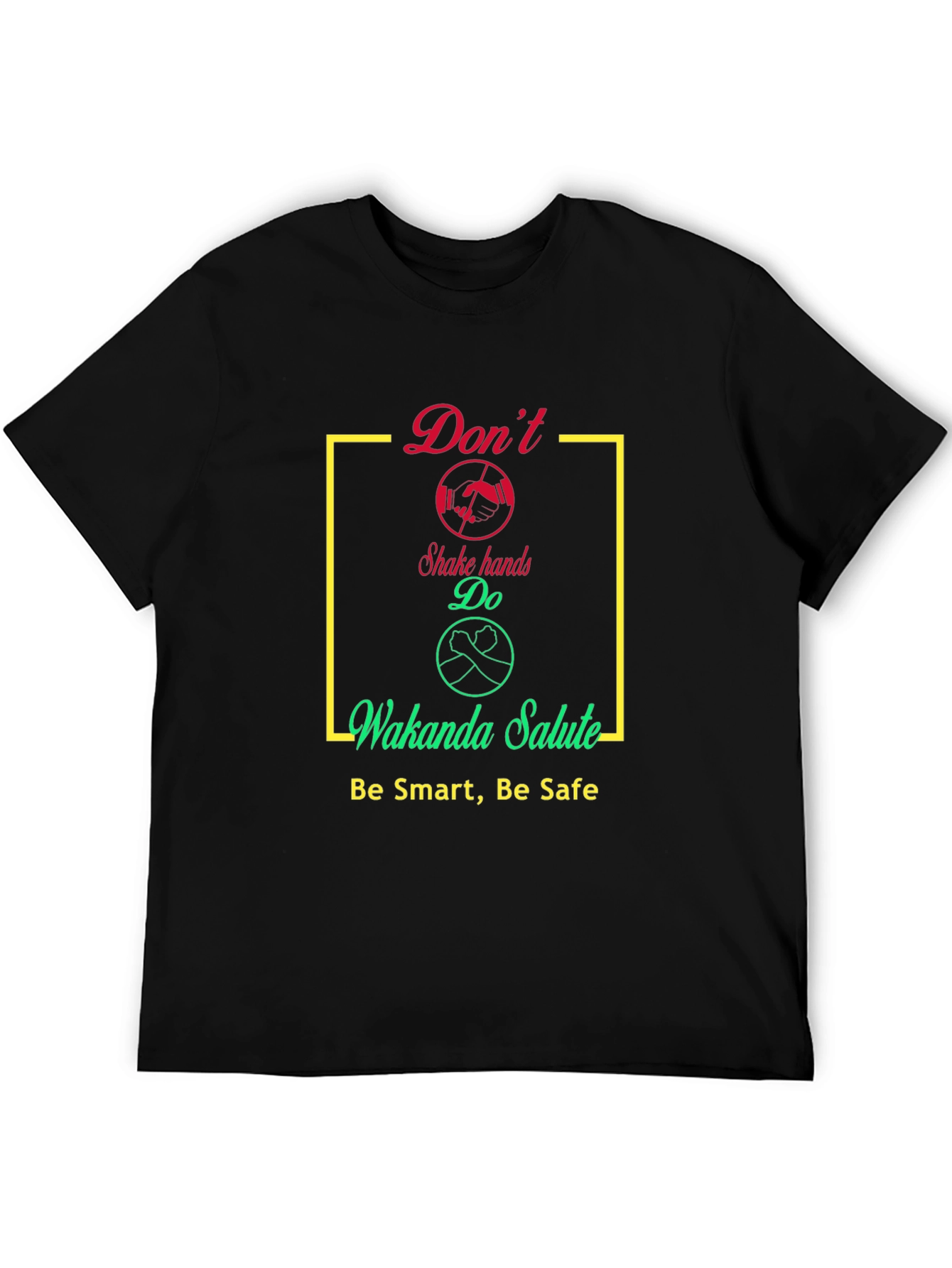 Wakanda Salute Graphic T-Shirt - Stay Safe