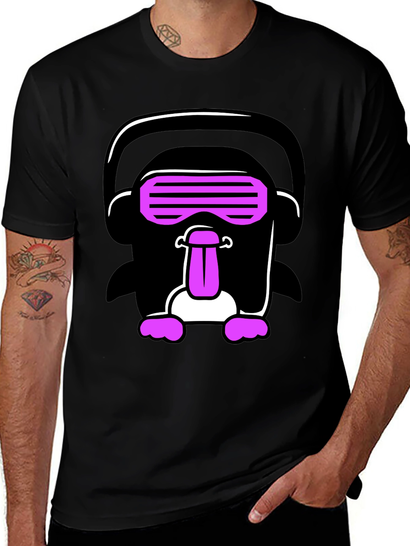 Funky Penguin Rave T-Shirt