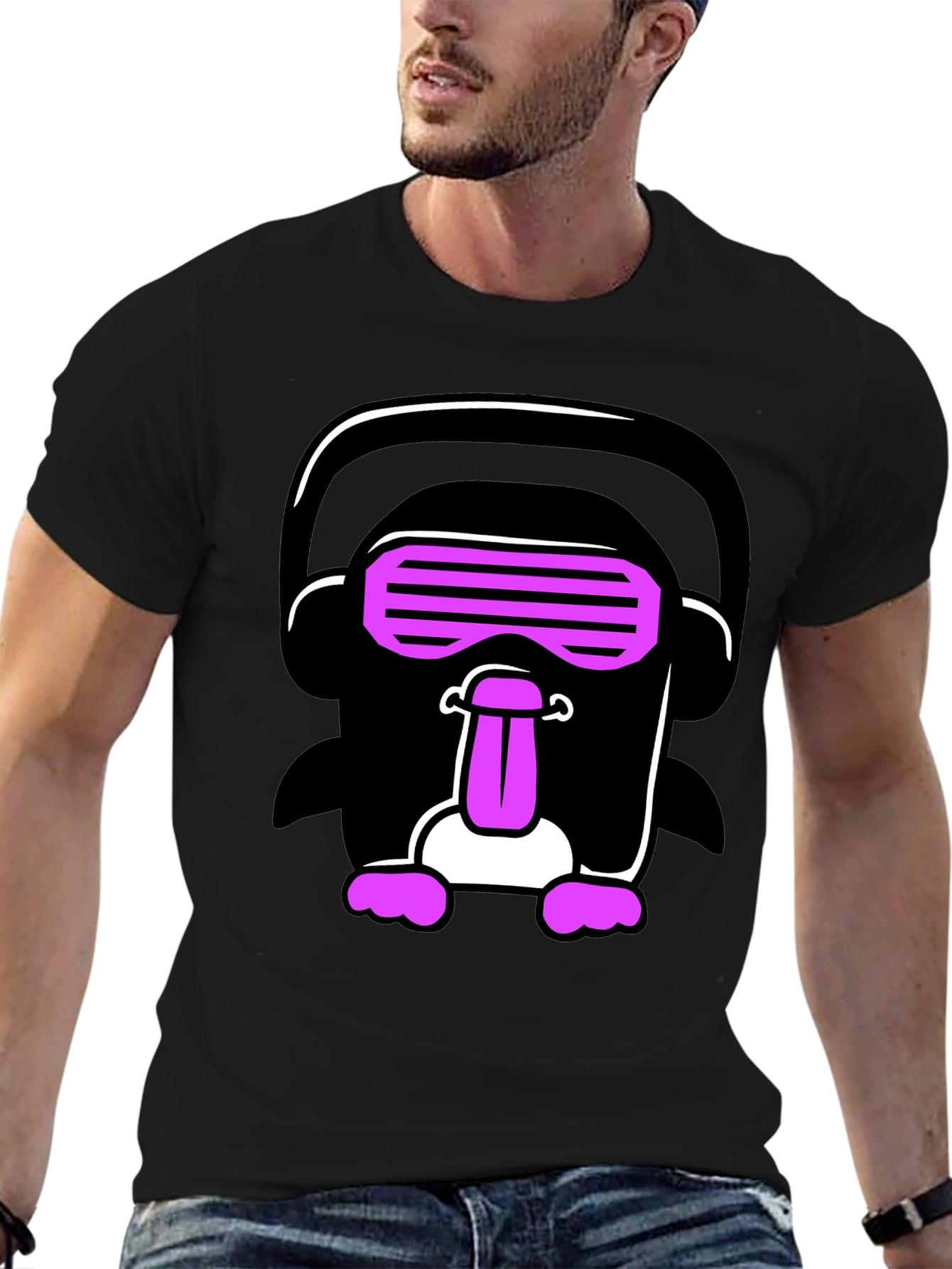 Funky Penguin Rave T-Shirt