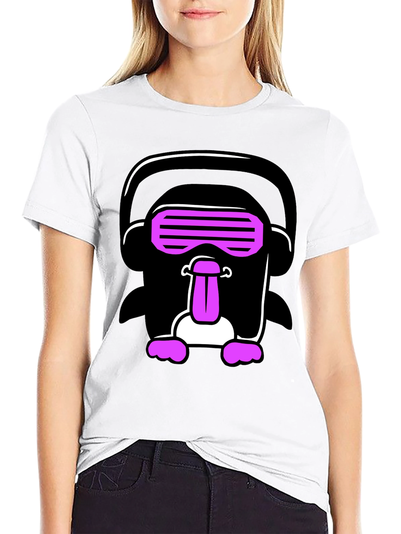 Funky Penguin Rave T-Shirt