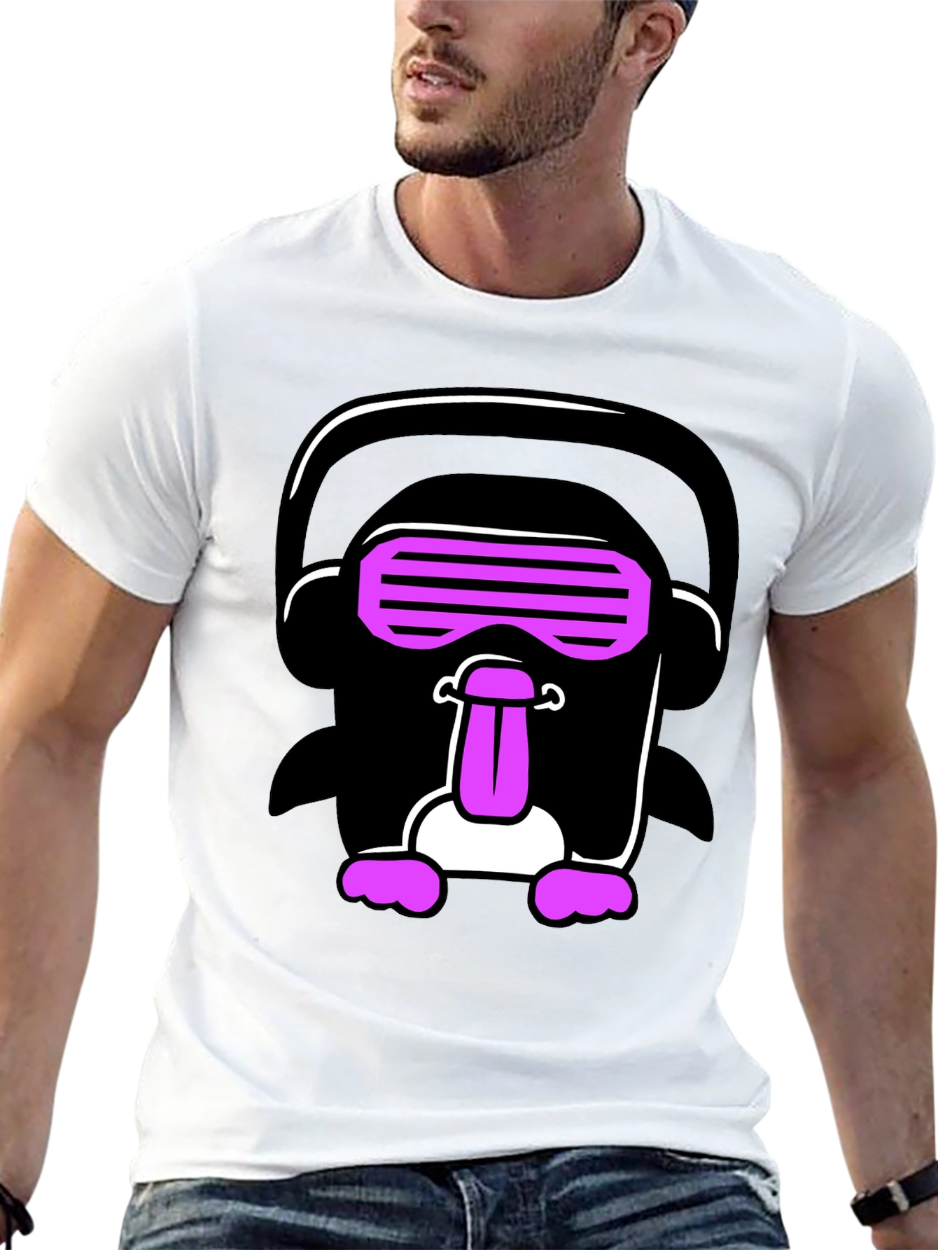 Funky Penguin Rave T-Shirt