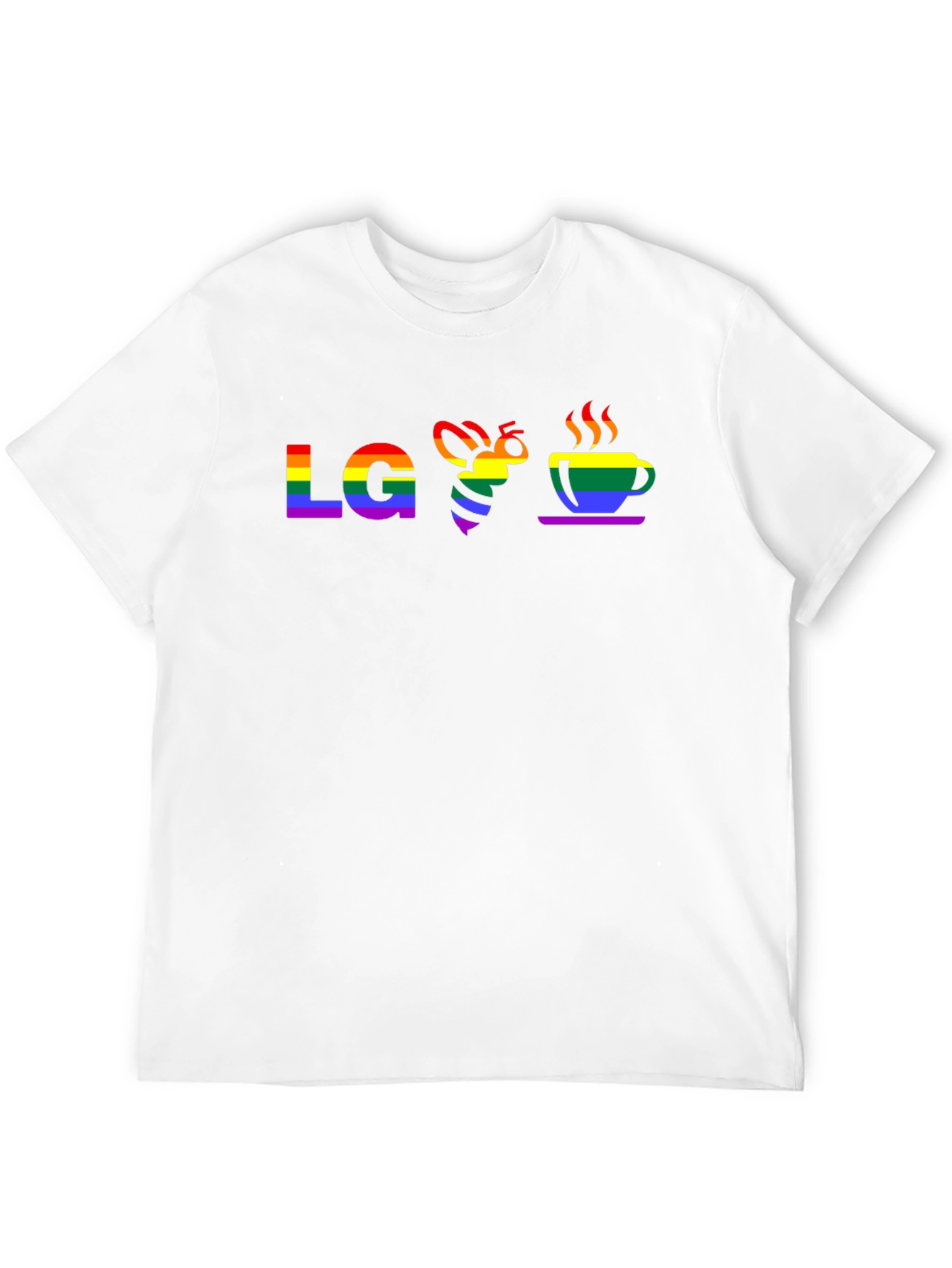 LGBTQ+ Pride Love Bee Coffee T-Shirt