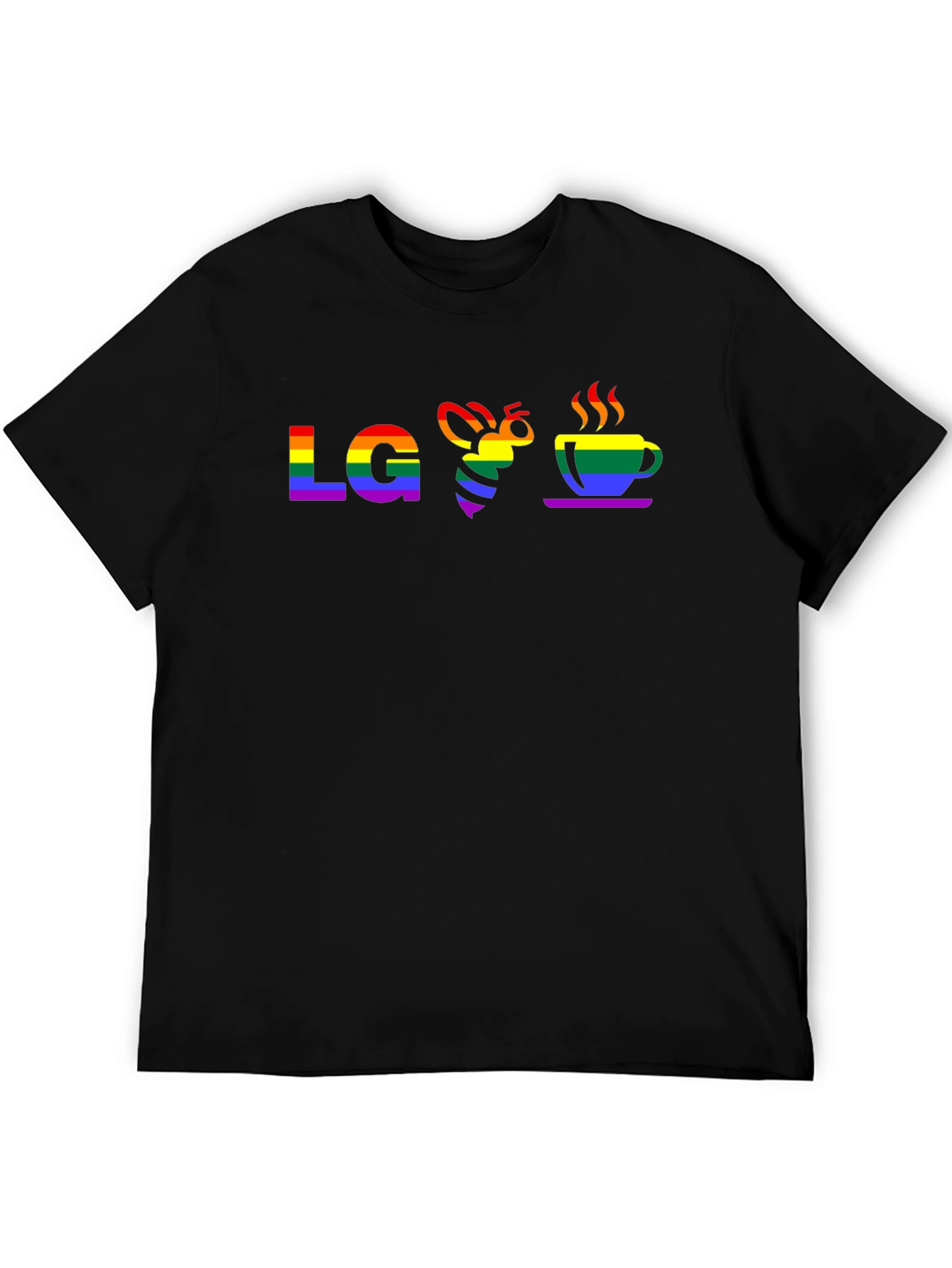 LGBTQ+ Pride Love Bee Coffee T-Shirt