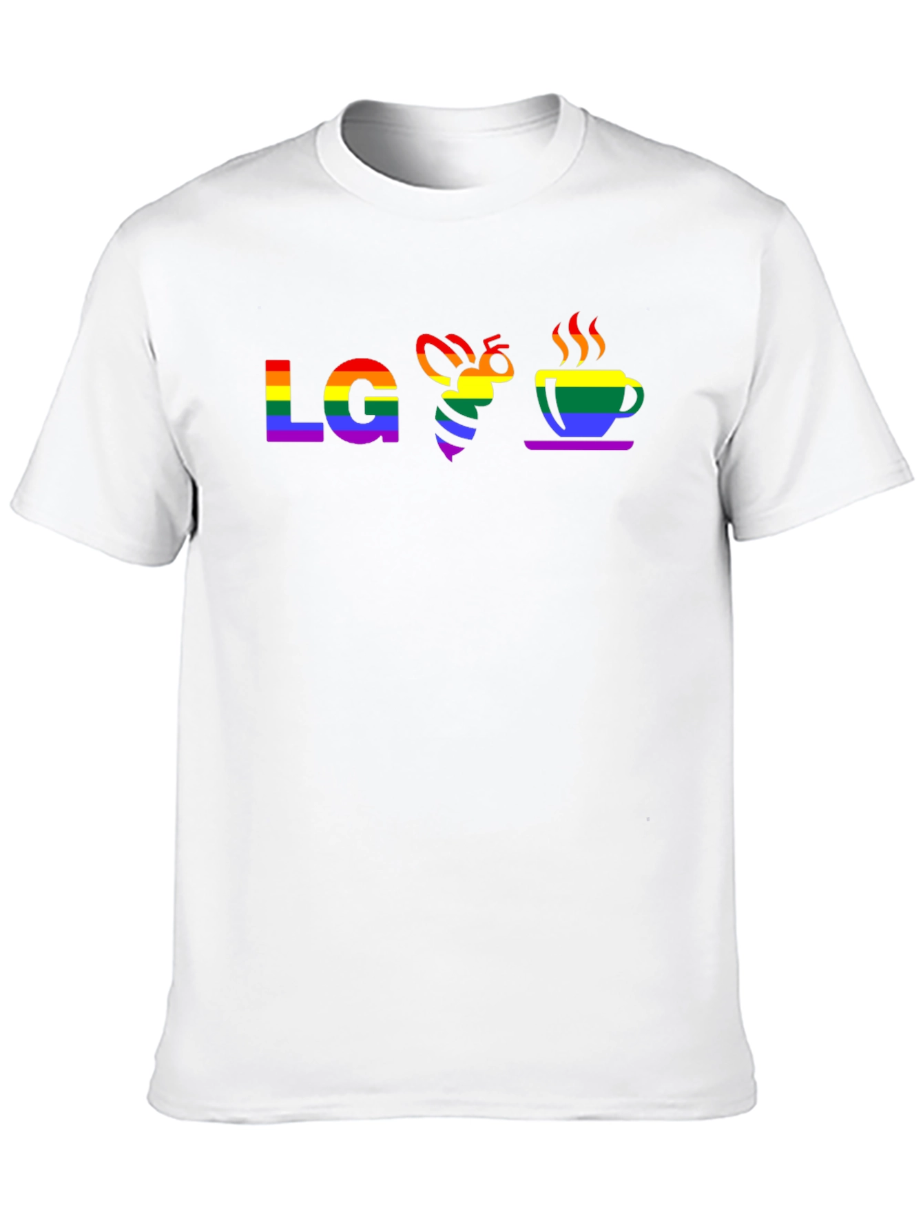 LGBTQ+ Pride Love Bee Coffee T-Shirt