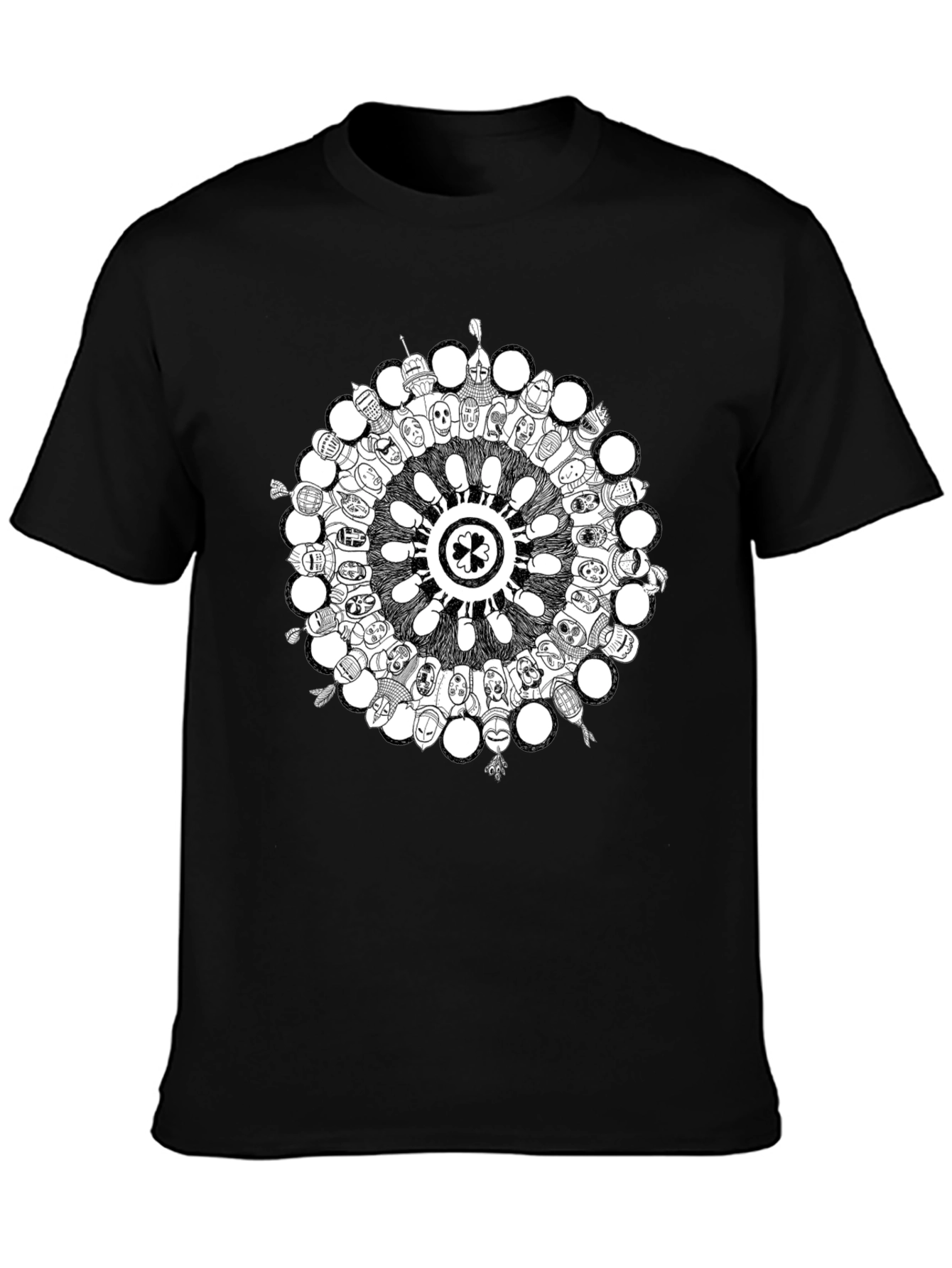 Unique Circle Graphic Tee - Soft Cotton Blend Shirt