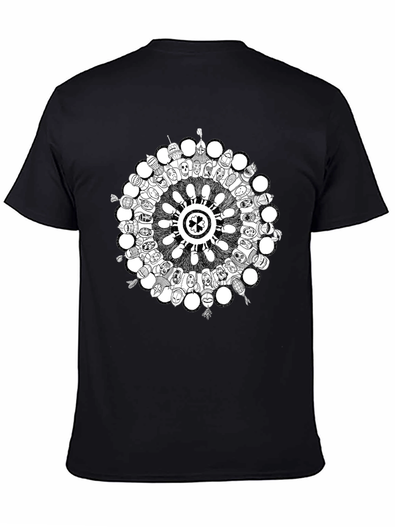 Unique Circle Graphic Tee - Soft Cotton Blend Shirt