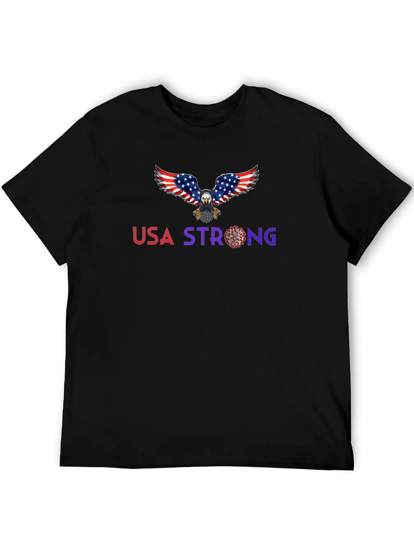 USA Strong Eagle Graphic T-Shirt