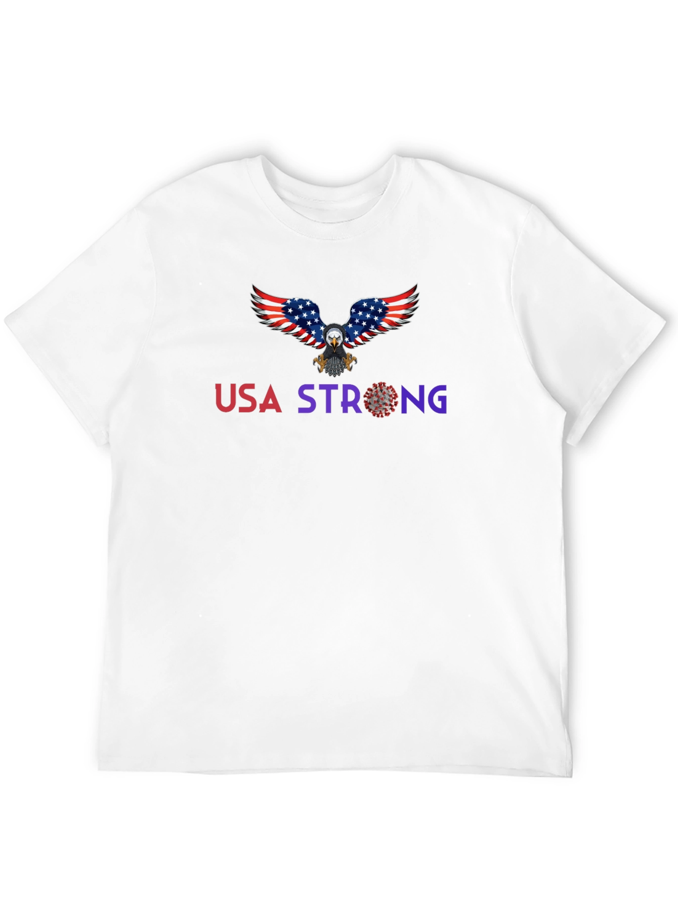 USA Strong Eagle Graphic T-Shirt