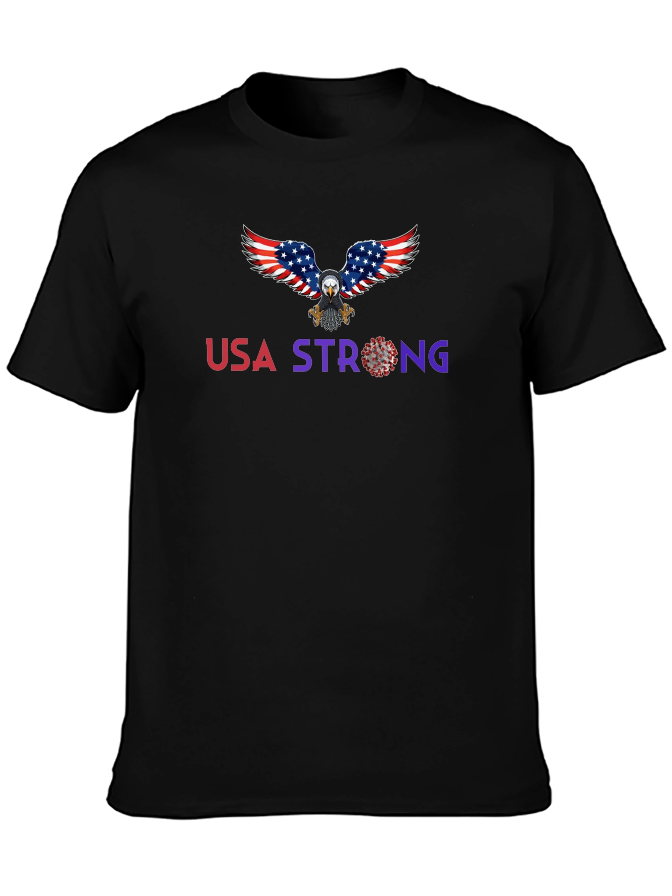 USA Strong Eagle Graphic T-Shirt