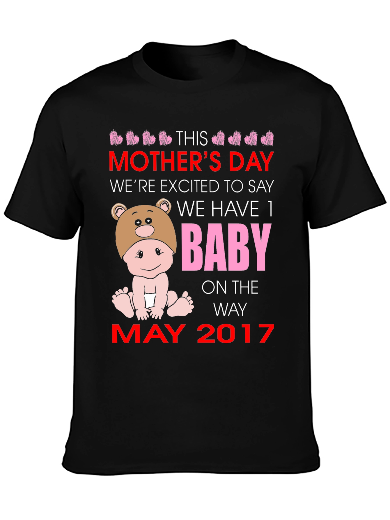 Mothers Day Baby Announcement T-Shirt