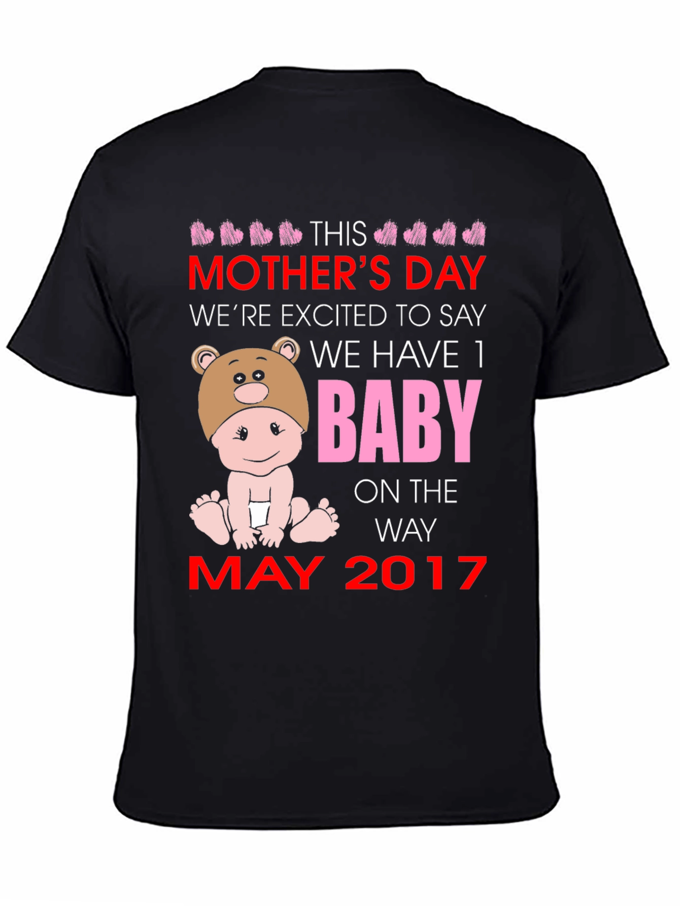 Mothers Day Baby Announcement T-Shirt