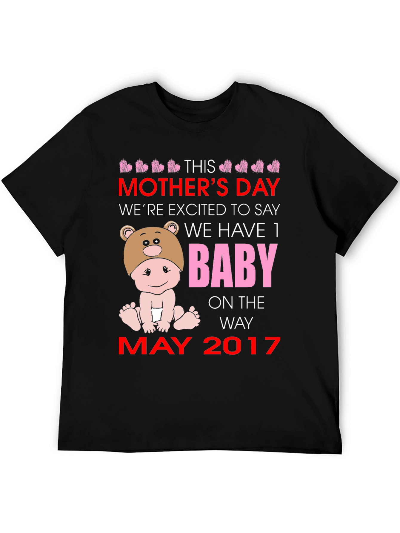 Mothers Day Baby Announcement T-Shirt