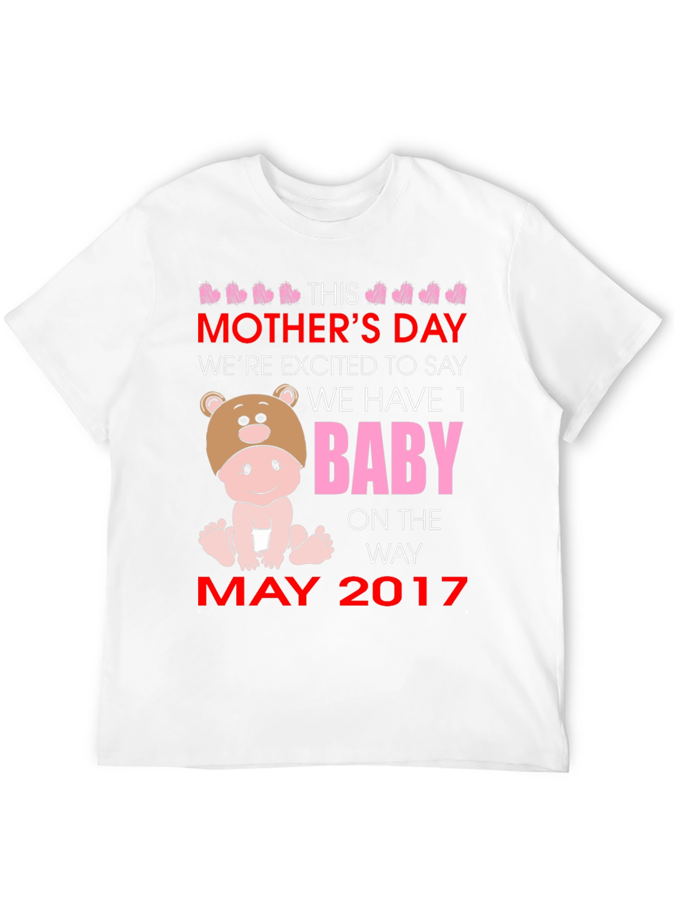 Mothers Day Baby Announcement T-Shirt