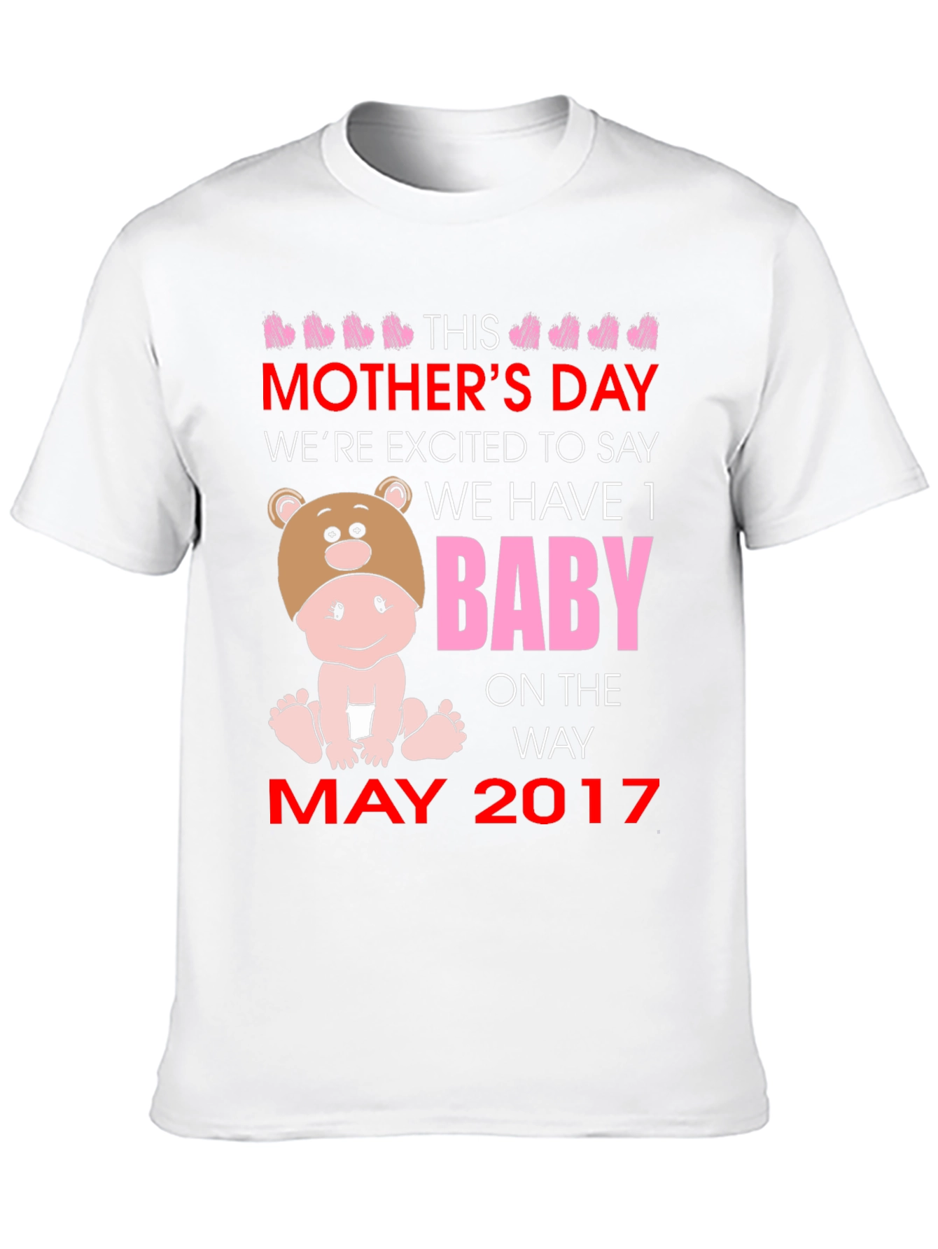 Mothers Day Baby Announcement T-Shirt