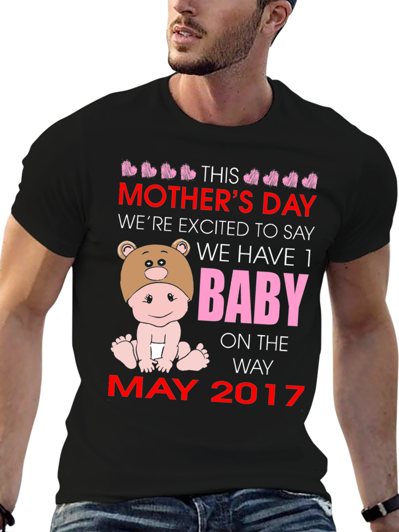 Mothers Day Baby Announcement T-Shirt