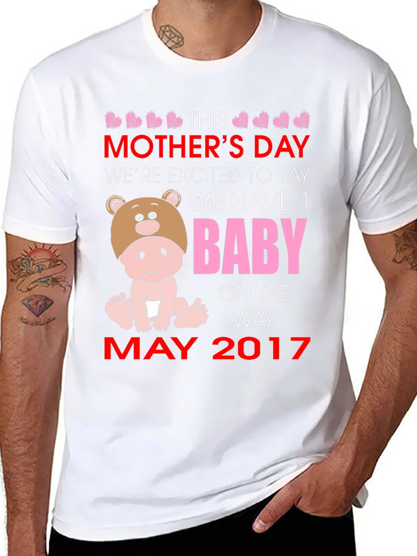 Mothers Day Baby Announcement T-Shirt