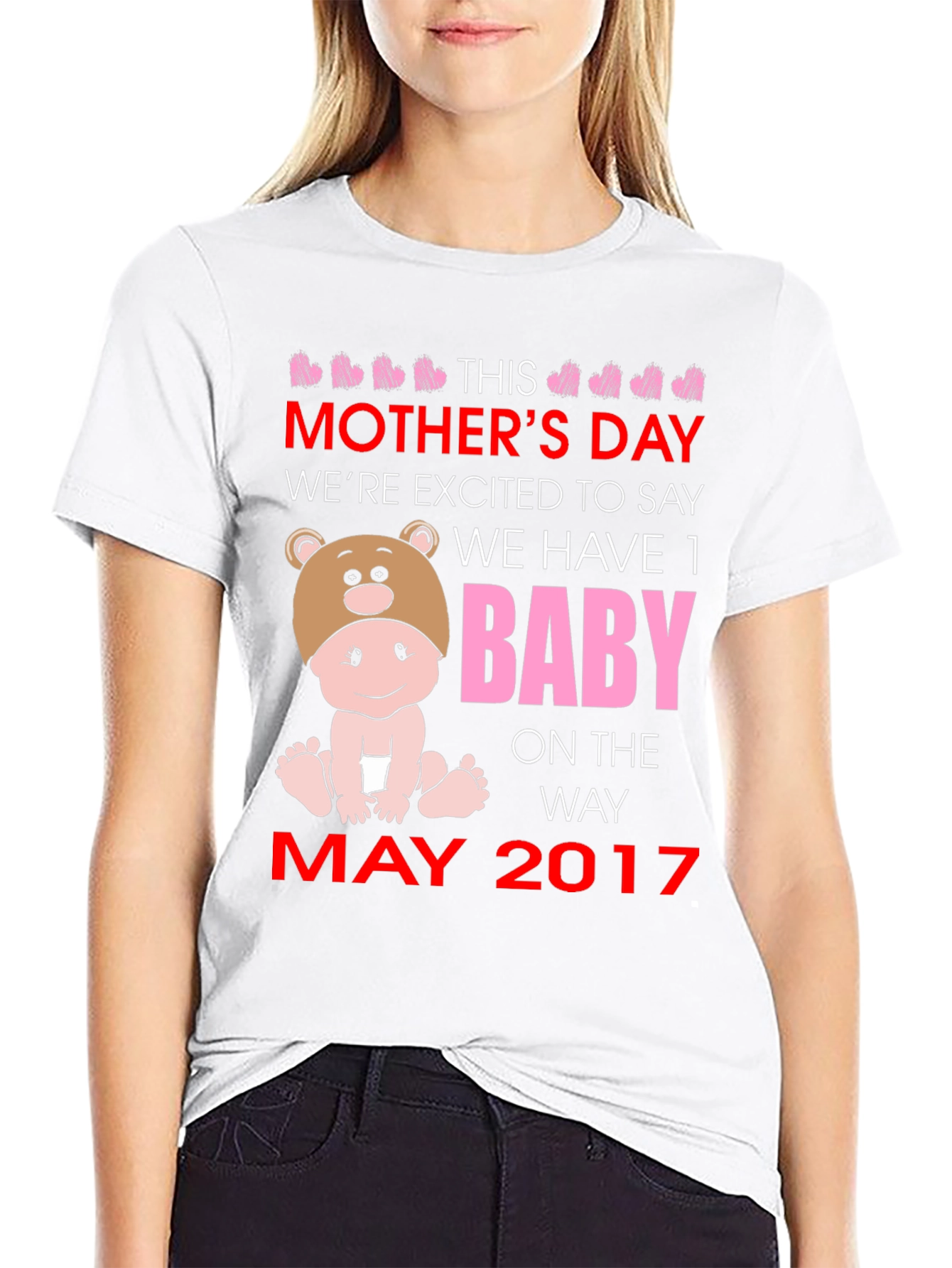 Mothers Day Baby Announcement T-Shirt