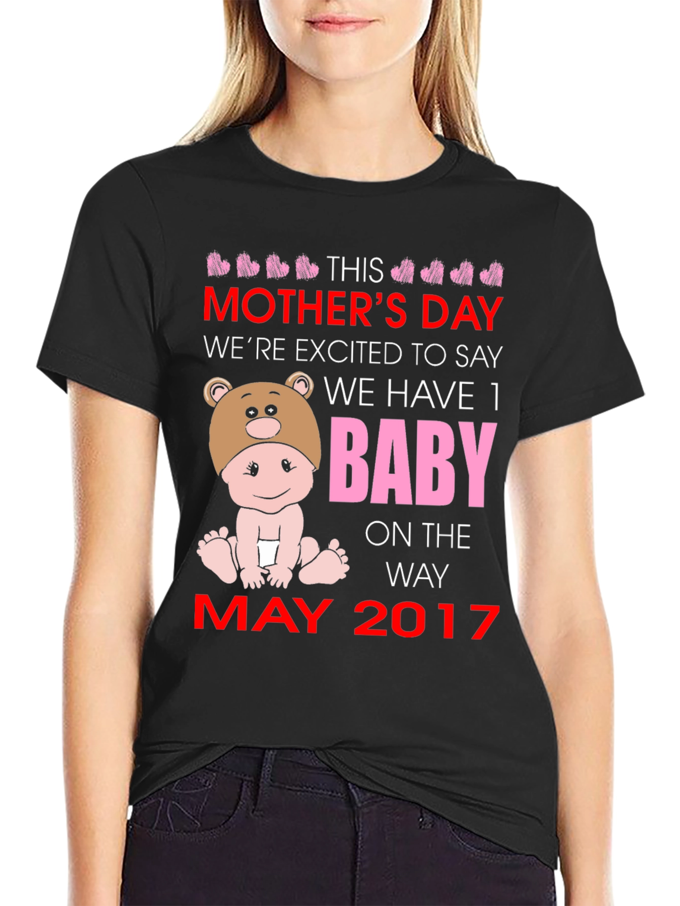 Mothers Day Baby Announcement T-Shirt