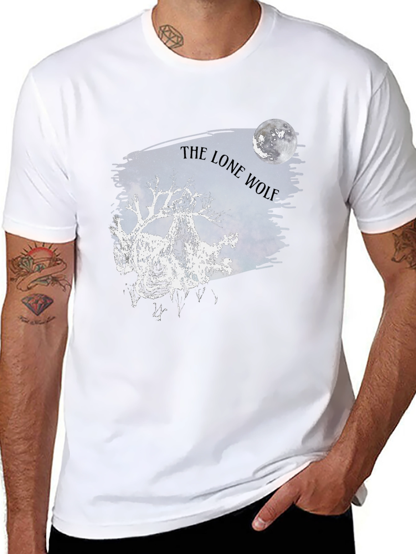 The Lone Wolf Moon Graphic Tee