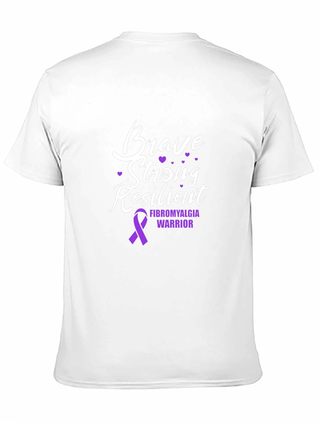 Brave Strong Resilient Fibromyalgia Awareness T-Shirt