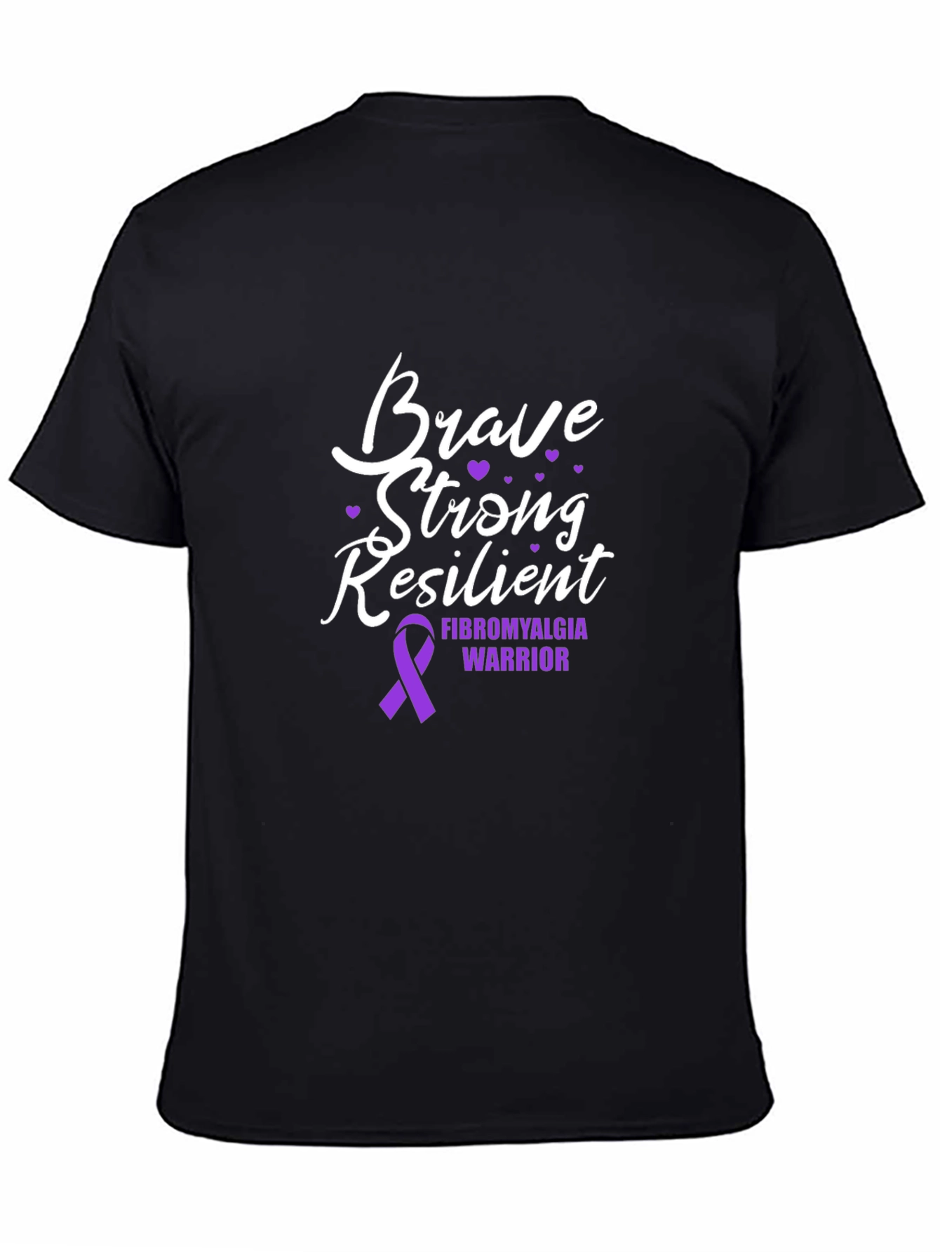 Brave Strong Resilient Fibromyalgia Awareness T-Shirt