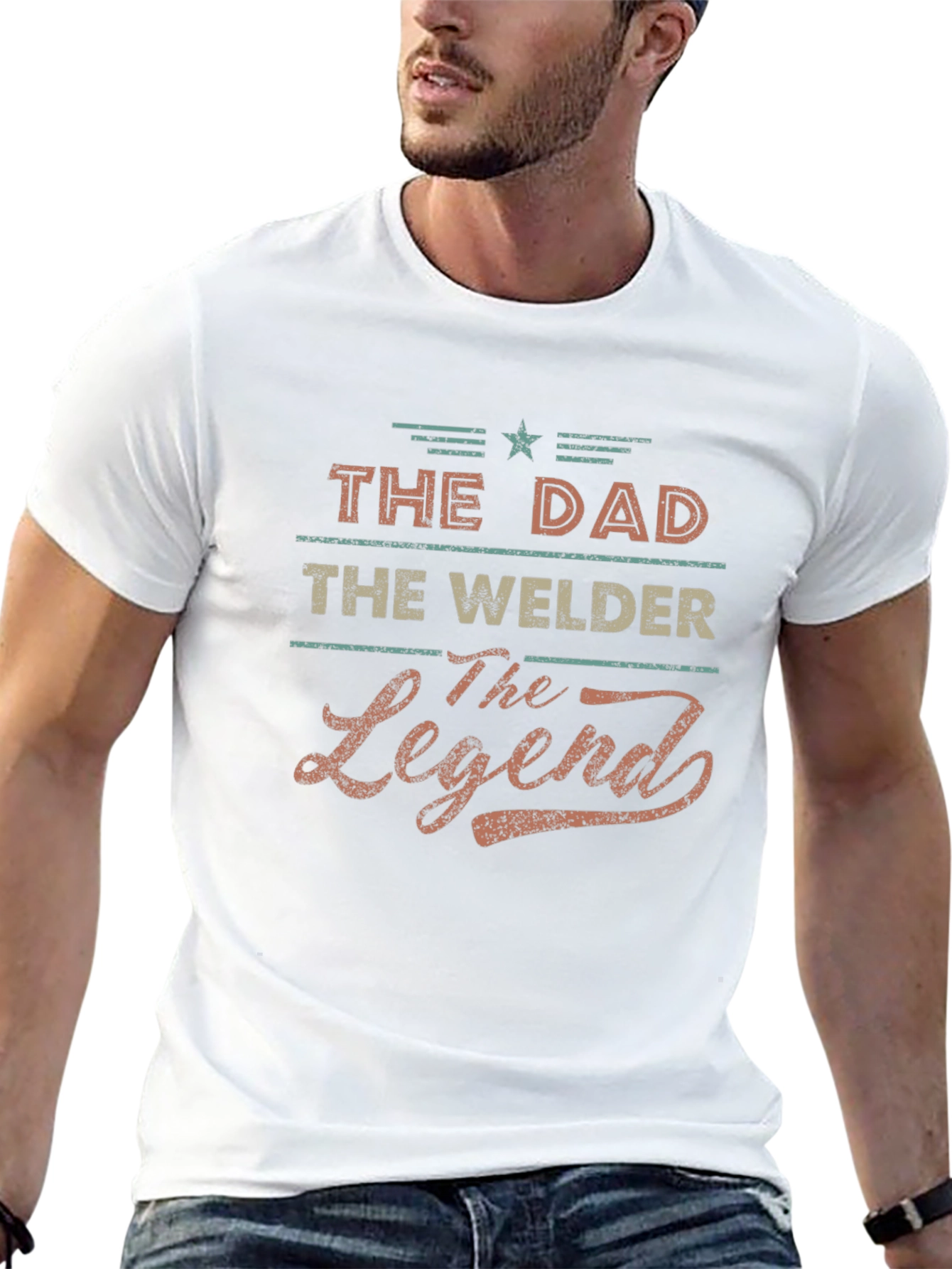 The Dad The Welder The Legend Graphic T-Shirt