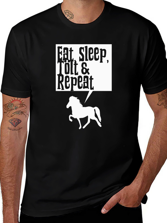 Eat Sleep Tolt Repeat T-Shirt - Horse Lover Tee