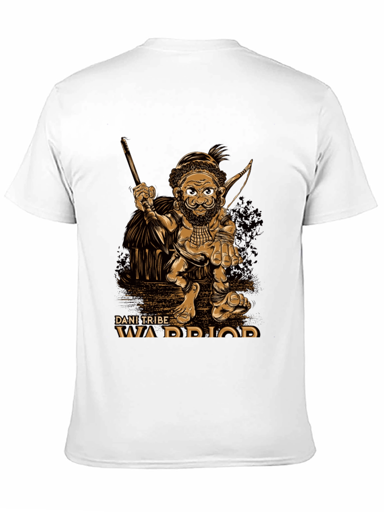 Dani Tribe Warrior Graphic T-Shirt - Black