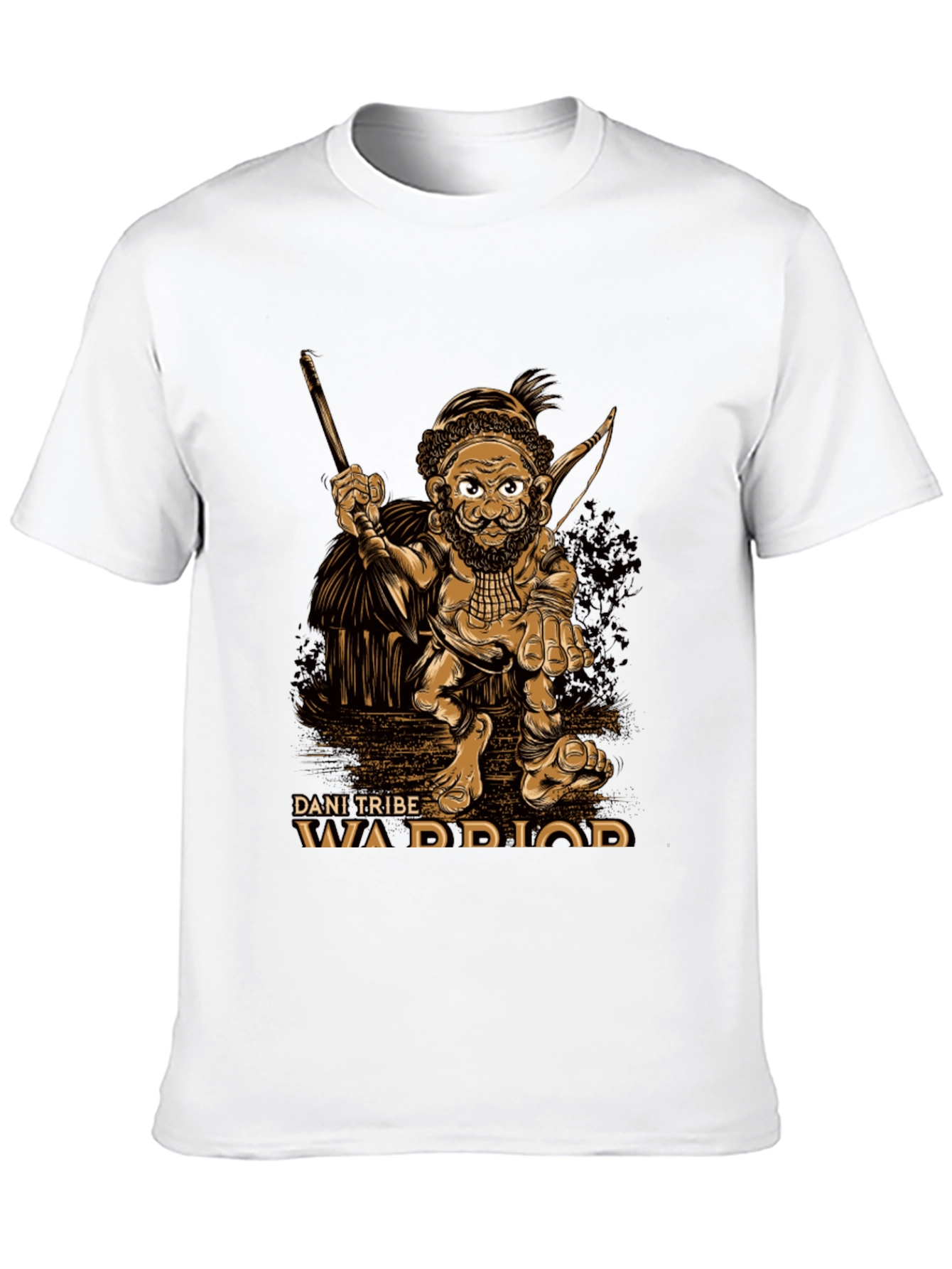 Dani Tribe Warrior Graphic T-Shirt - Black