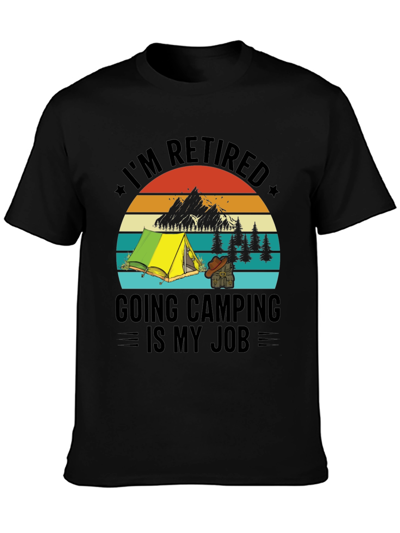 Retired Camping T-Shirt