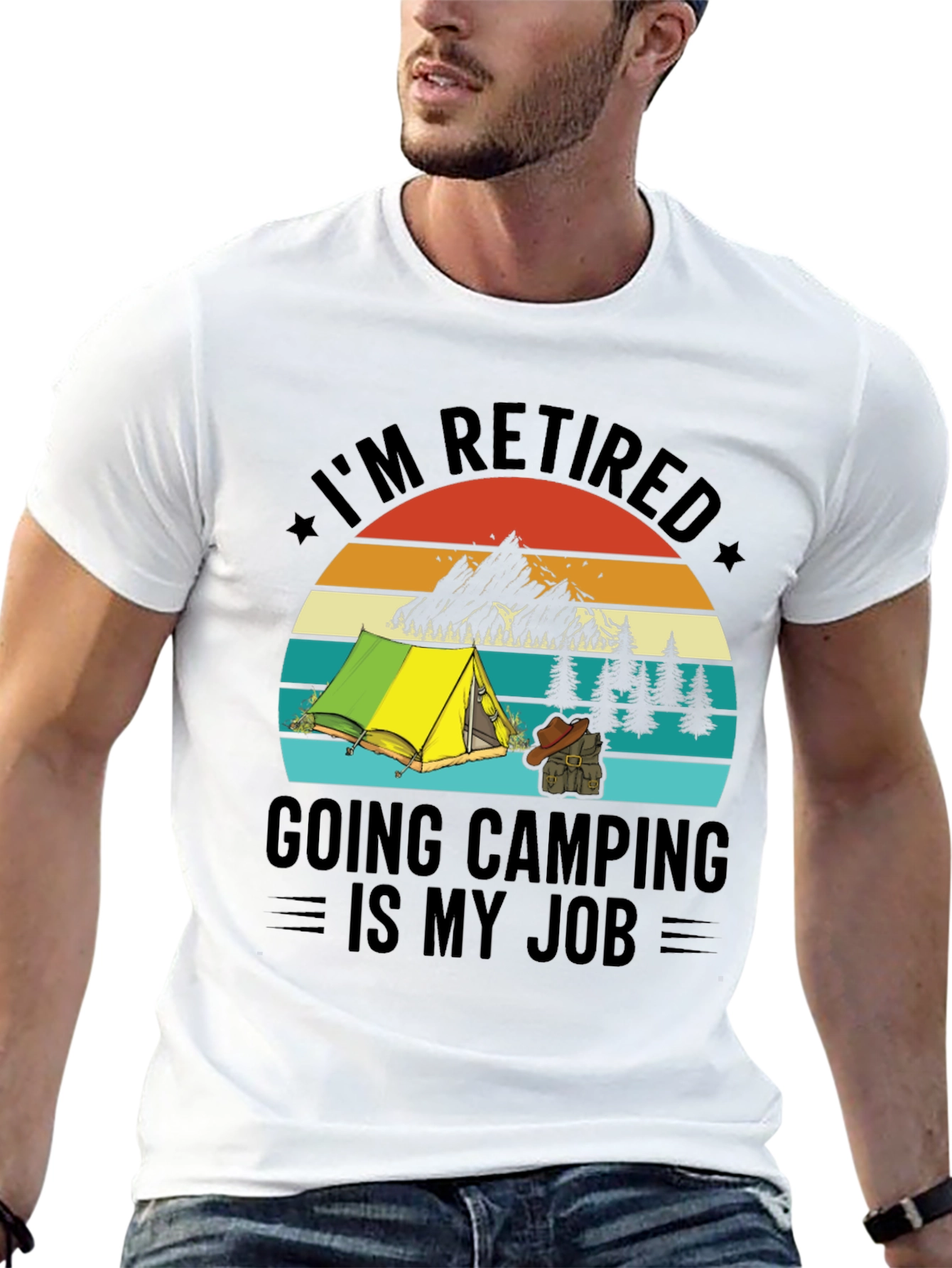 Retired Camping T-Shirt