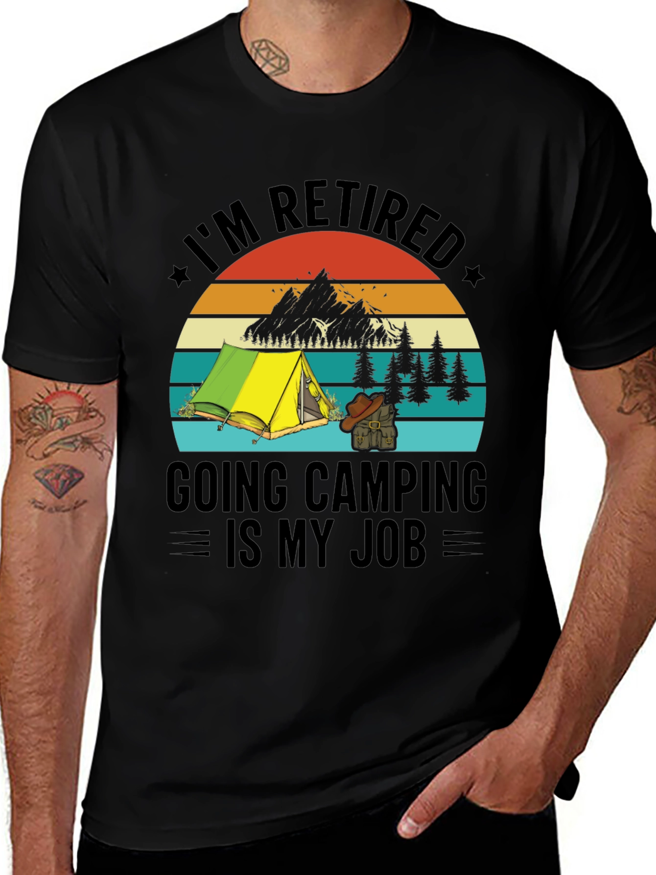 Retired Camping T-Shirt