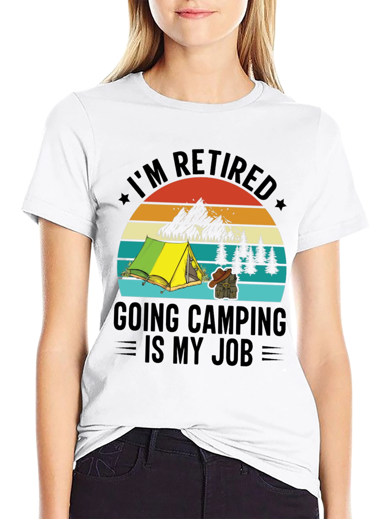 Retired Camping T-Shirt