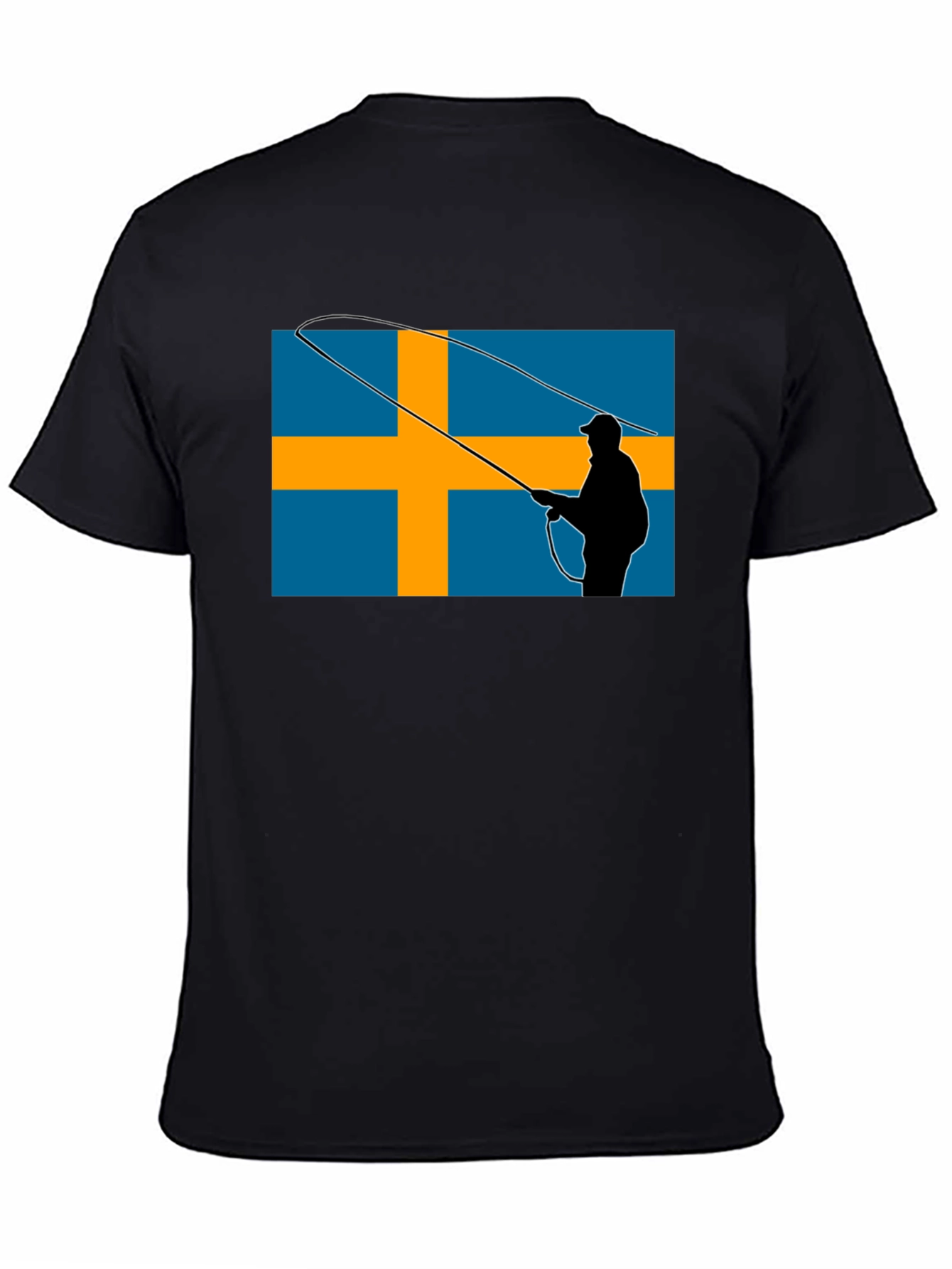 Sweden Flag Fly Fishing T-Shirt