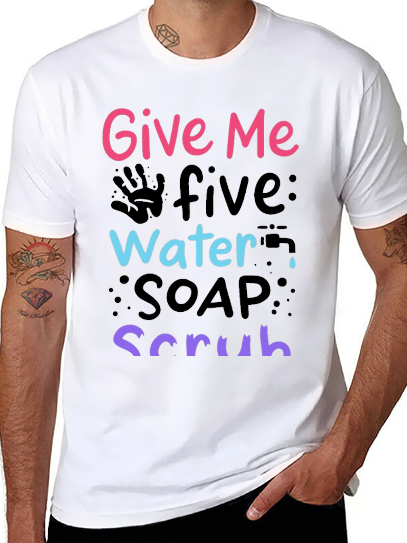 Give Me Five Wash Your Hands T-Shirt